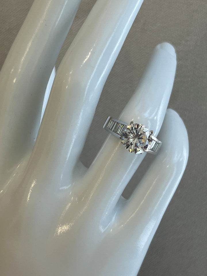 18K White Gold Diamond Mounting Featuring .58ctw Diamonds