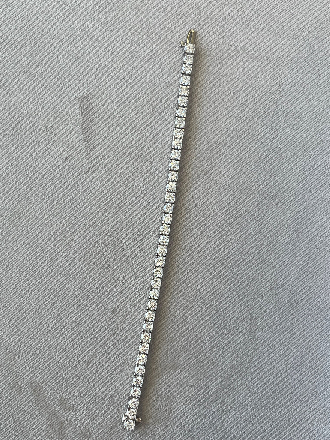 14K White Gold Diamond Tennis Bracelet Featuring 11.33ctw Diamonds, Weighing 18.57 Grams